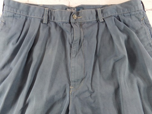 Polo Ralph Lauren Men's Tyler Shorts Pleated Front Blue Size 40 - Picture 6 of 7