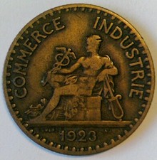 1923 - 2 Francs BON POUR - COMMERCE INDUSTRIE - VF/XF - France - Ungraded