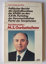 Taschenbuch "Politischer Bericht des ZK der KPdSU" von Gorbatschow