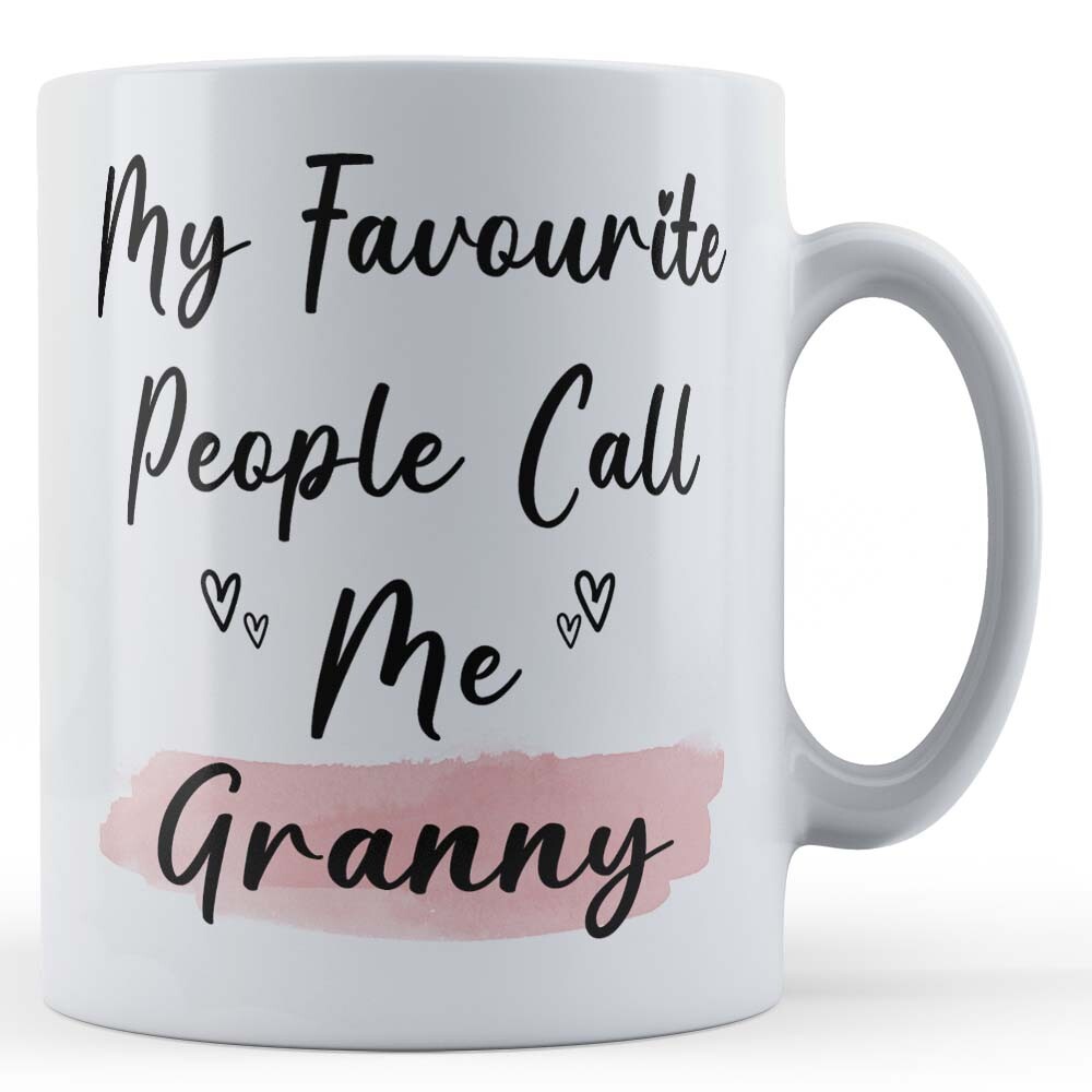 Favourite People Call Me Granny - Grandparent Gift Mug From Grandchildren