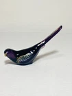 Fenton Plum Bird of Happiness Gold Hand painted & Signed Medallion Collection