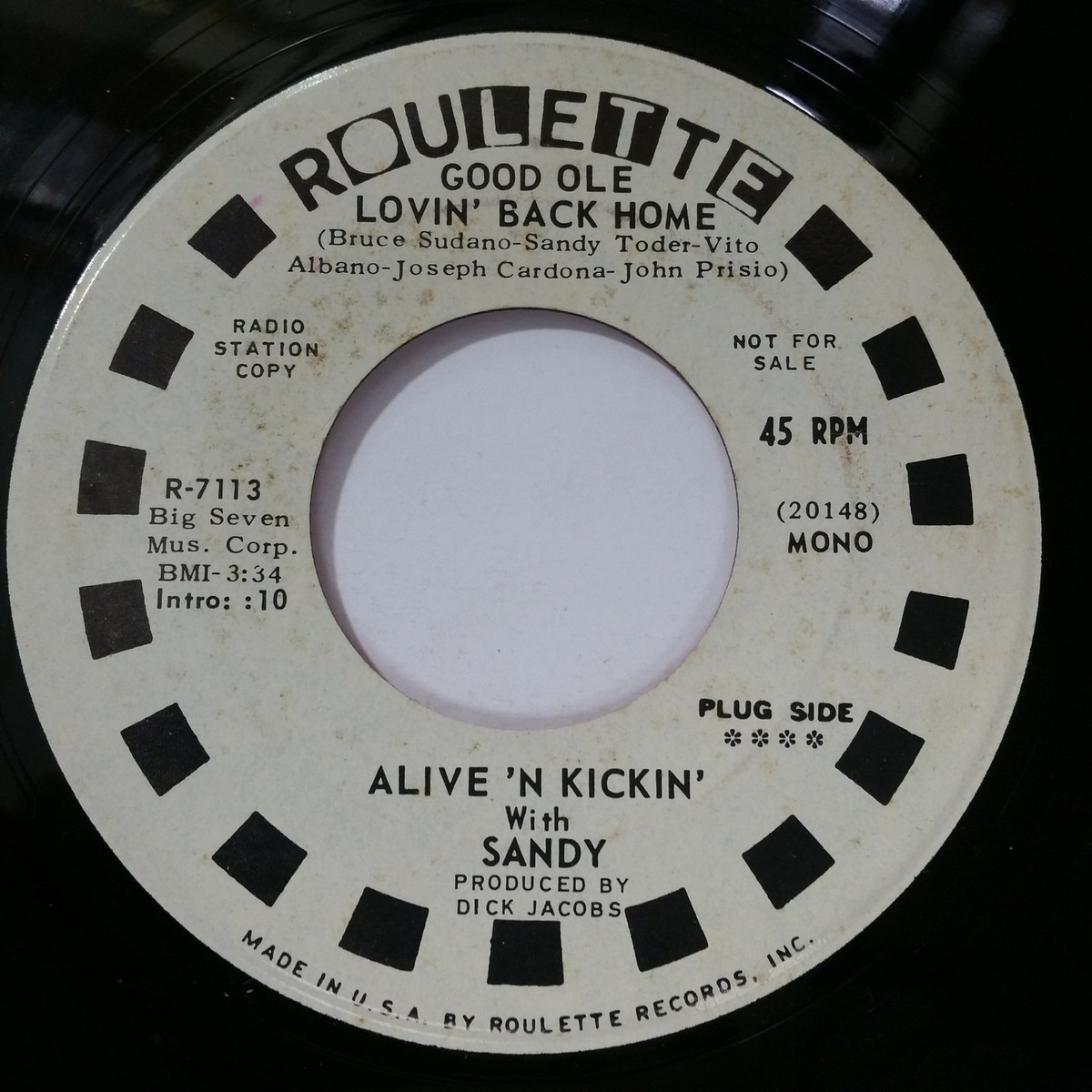 ALIVE 'N KICKIN' w/ SANDY Good Ole Lovin' Back Home R7113 7