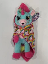 Kipp Brothers 10” Snug Buddies Teal Unicorn with Security Blanket Plush
