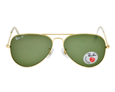 Ray-Ban Sunglasses RB3025 Aviator Classic Gold Frame Polarized - Main Image