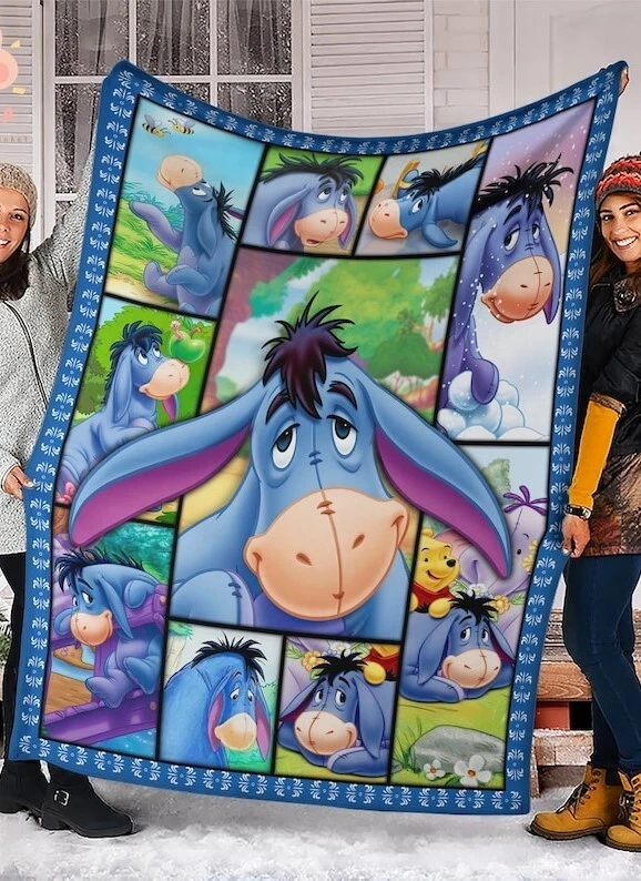 Eeyore Donkey Fleece Blanket