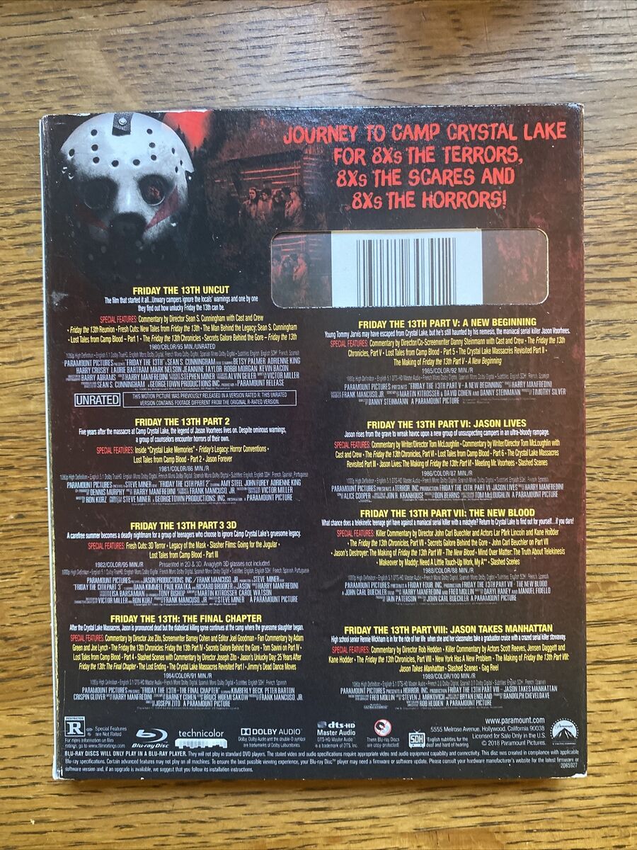 Friday The 13th 8-Movie Collection (Blu-ray + Digital Copy