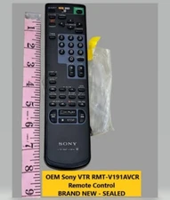 New Sealed OEM Sony VTR RMT-V191A  TV VCR Remote Control