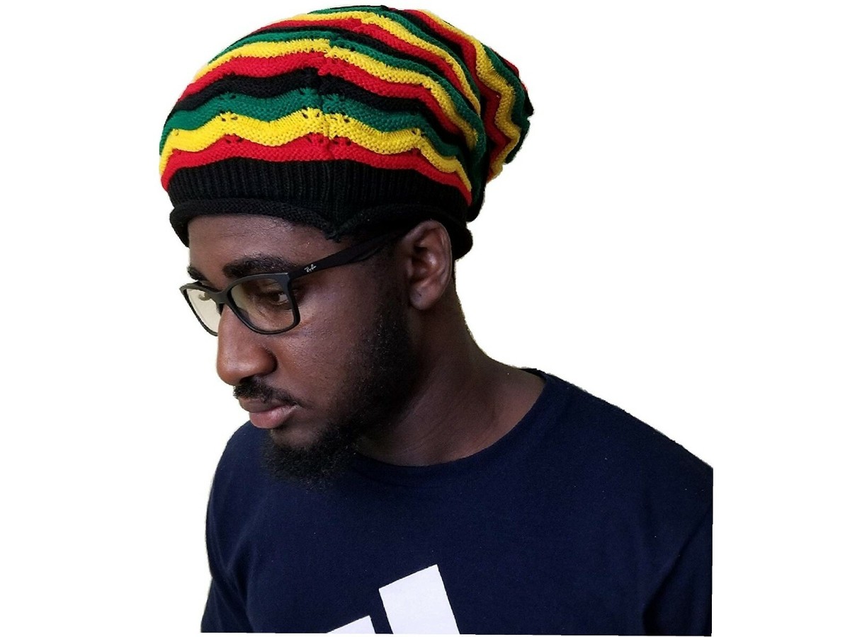 Beret Tam Hat Rasta Bob Marley Beanie Jamaica Cap Dreadlocks