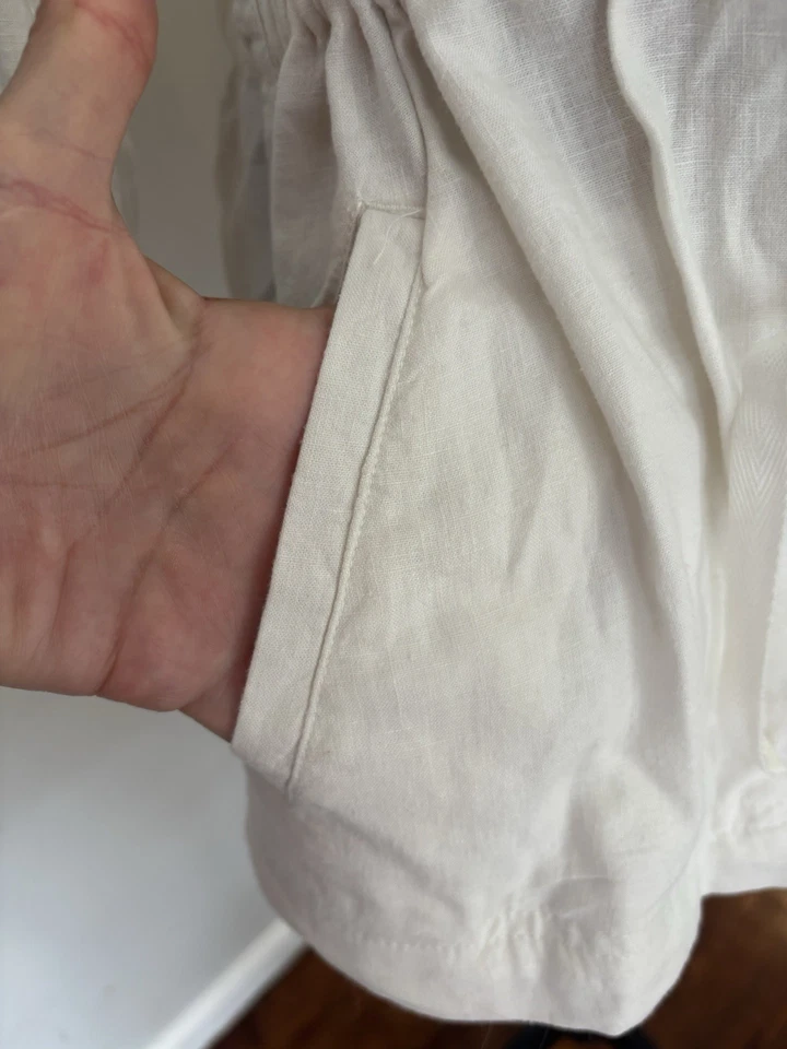 Style & Co Linen Blend Utility Jacket Women’s Large White Button Front NWT - Image 4 of 4