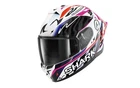 Shark Skwal Cup Speed-Fancy Motorcycle Helmet (White/Black/Orange) Size: L (59)