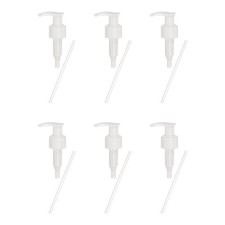 6 Pcs Soap Dispenser Pump Heads for Standard 24/410 Neck Size, White