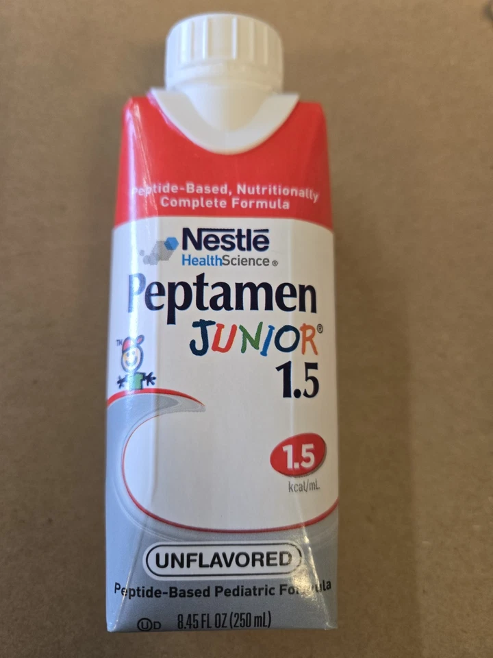Peptamen Junior Jr 1,5 sin sabor 8,45 oz, estuche de 24, caducidad el 5 de enero de 2026 Foto 2 de 4