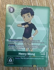 Henry Wong Box Topper Foil - BT19-085 NM - Digimon TCG