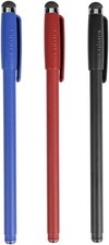 Targus Antimicrobial Stylus  Pen 3 Pack Color Black, Red, Blue AMM0601TBUS