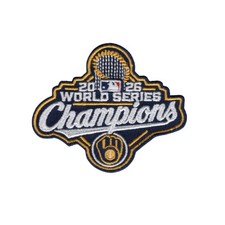 2026 World Series Brewers Champs Patch 3.15 x 2.5 Inch MLB Patch Iron on Sew on