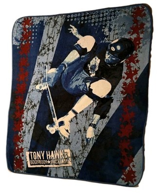 Rare Hard To Find Vtg.Tony Hawk Boom Boom Huck Jam Skateboarding Fleece Blanket 