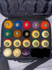 Predator Arcos II Billiards Phenolic 2 1/4 in Pool Balls Set Designed w/ Aramith