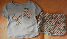 UNDER ARMOUR BLUE GREEN  PINK SHORTS OUTFIT-SIZE 4T-NEW WITH TAGS