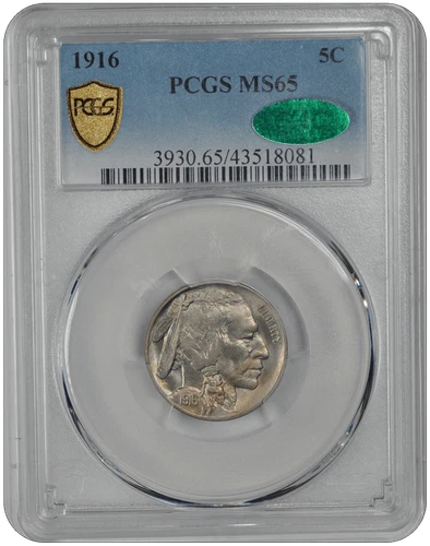 1916 Buffalo PCGS (CAC) MS 65