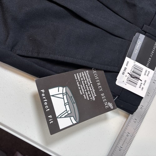 Mens Geoffrey Beene Black Dress Pants Perfect Fit 34*34 Style GB143-001 NWT - Picture 11 of 14