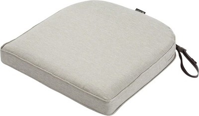 Montlake FadeSafe Water Resistant 20 x 20 x 2 Inch Outdoor Chair Cushion, Grey