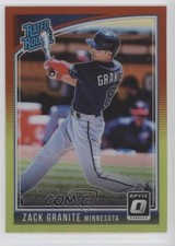 2018 Panini Donruss Optic Rated Rookie Red & Yellow Prizm Zack Granite #62 1u6