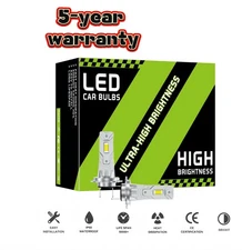 Lasfit LED High/Low Beam Conversion Kit H7 Bulbs Super Bright 6000K Plug&Play 