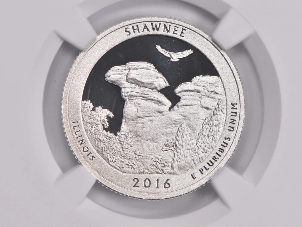 PF70 UCAM 2016-S Silver Shawnee Quarter Limited Edition NGC *7924 - Image 3 of 4