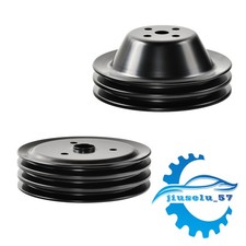 23 Groove Short Water Pump Pulley Wcrankshaft For Sbc Chevy 283 350 400 Swp