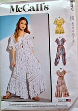 MCCALLS PATTERN 8317 ROMPER JUMPSUIT GIRLS SIZES 7 8 10 12 14 16 UNCUT FF