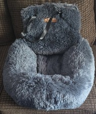 Pelsbarn Plush Dog Car Booster Seat & Travel ...