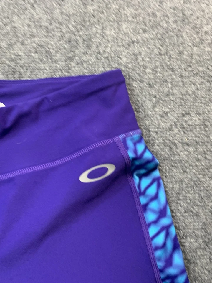 Leggings Oakley para mujer pequeños morados pierna cónica elásticos ligeros Foto 4 de 4