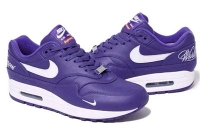 Supreme x Nike Air Max 1 '87 SP Varsity Purple HF8813-500 Men's Size 9