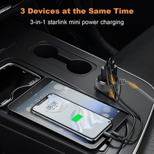 Starlink Mini Cable 3-in-1, Starlink Mini Car Adapter with Digital Display Durab