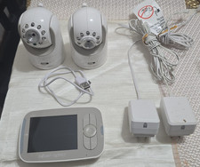 WORKING Infant Optics DXR-8 2 Cameras 1 BABY MONITOR w/ Cables in