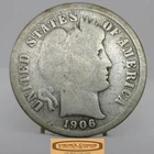 1906-S Barber Silver Dime, 90% Silver - #C61272NQ