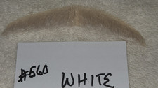 Mustache Men's human Hair white Character