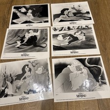 THE LITTLE MERMAID Original Vintage TRITON & SEBASTIAN 1989 DISNEY Movie Photos 