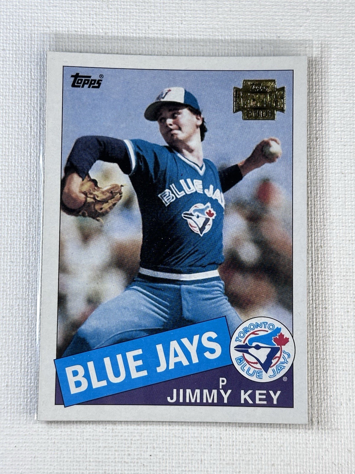 2001 Topps Archives ~ Jimmy Key ~ 1985 Rookie Reprint ~ 310 ~ Blue Jays