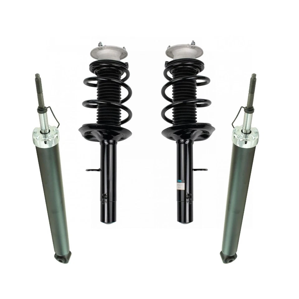 TRQ Front Rear Complete Loaded Strut Shock Kit Set 4pc for 04-10 BMW X3 - Image 2 of 4