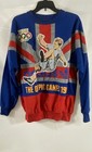 Vintage 90s Adidas Men's London Olympic Games 1908 Blue Graphic Sweater Sz M — photo 1