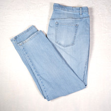 Gloria Vanderbilt Amanda Women's Blue Jeans Tapered Light Wash High Rise 18W