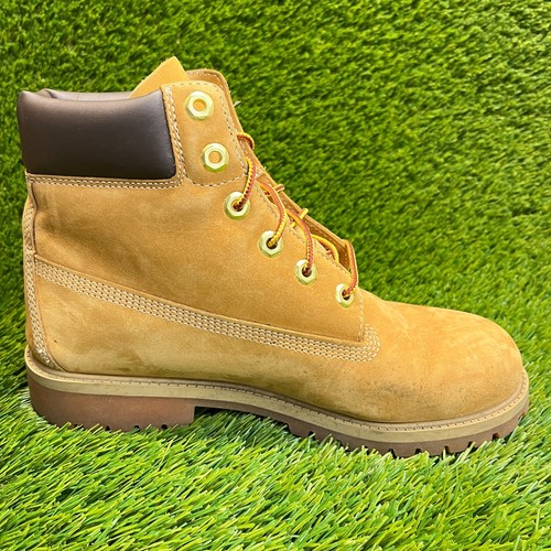 Timberland Premium 6-Inch Boys Size 7Y Brown Outdoor Leather Waterproof Boots - Picture 4 of 10