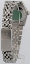 Rolex DateJust 31mm BLACK Steel Midsize 18K Steel Fluted JUBILEE Watch 68274 6