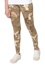 LOGO Layers by Lori Goldstein Women's Printed Knit Leggings Khaki