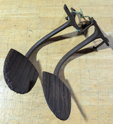 2 Antique Car Automobile Pedals Gas / Accelerator, Brake Unknown Make/Model