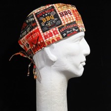 Summer BBQ All Over Theme Scrub Hat