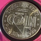 1 oz 1976 Nevada Coin Mart USA Eagle Bicentennial .999 Silver Round & Capsule