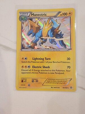 manectric pokemon card value Sell (Non-Holo) - EX Emerald 20 / XY Manectric - 61/160 - Holo