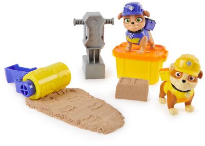 Rubble & Crew, Rubble and Mix Figures with Kinetic Build-It Sand and Toy Tools